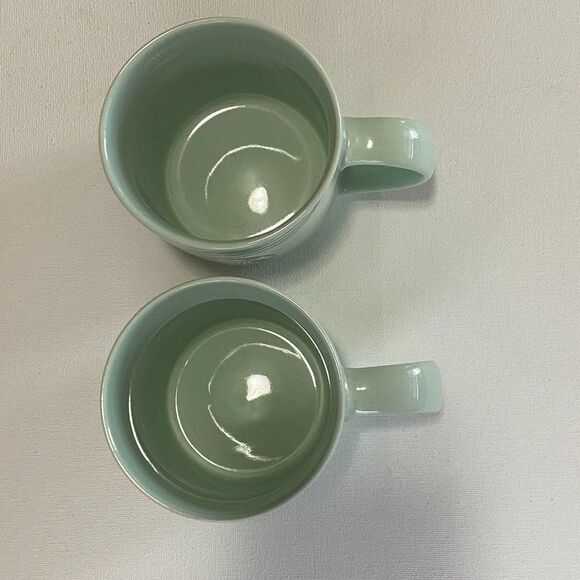 STARBUCKS 2020 Mint Green Swirl Mermaid Siren Logo Coffee Mugs 12 oz x 2pcs - Picture 2 of 3